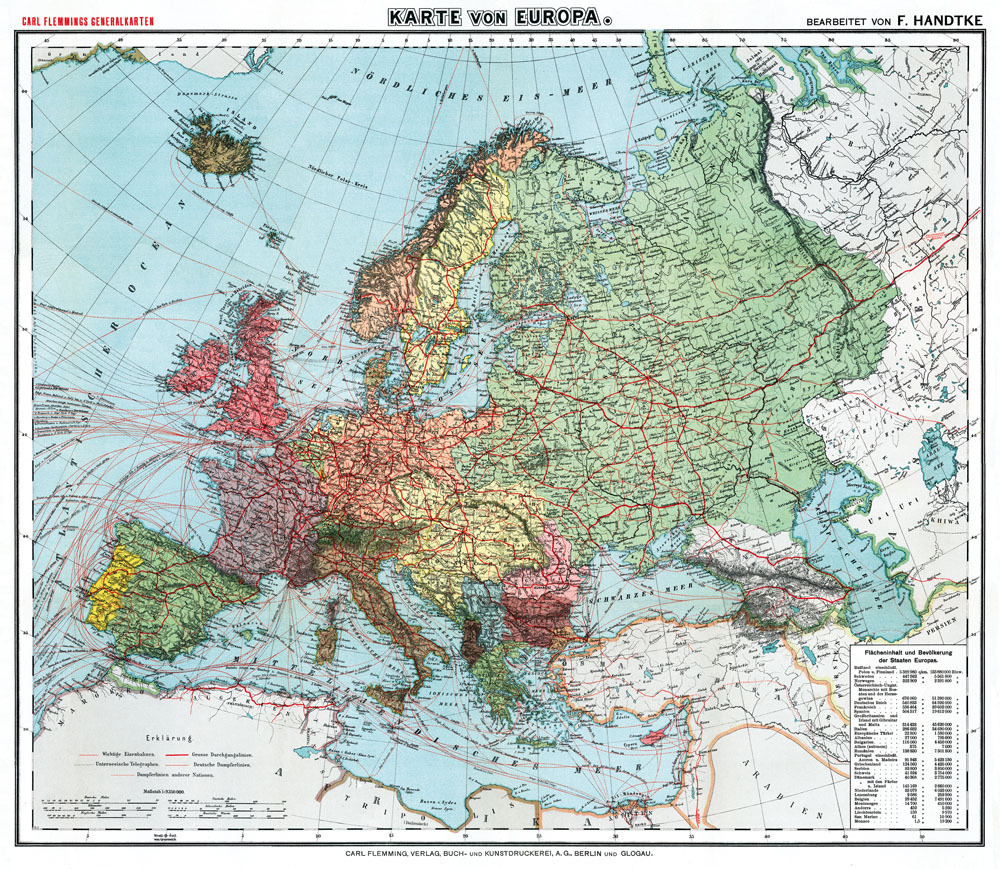 Europa, um 1910 [Reprint]