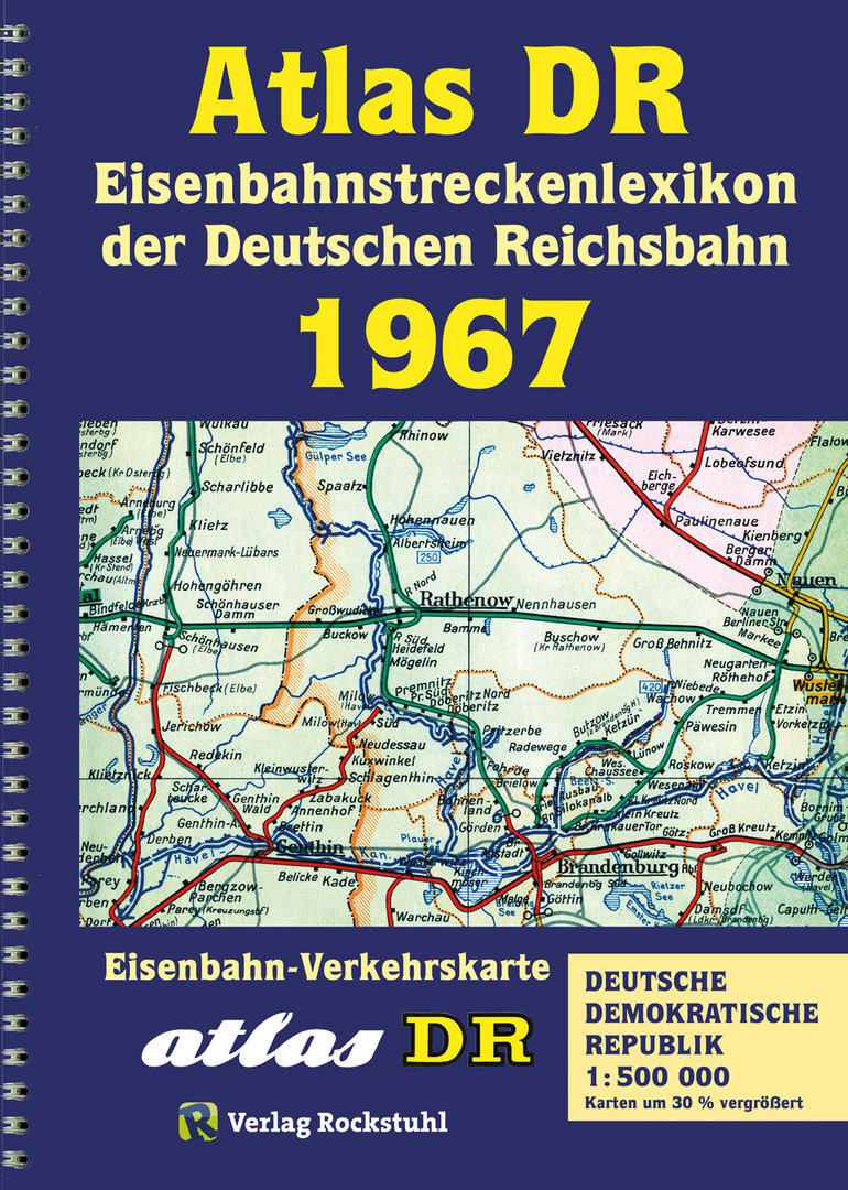 ATLAS DR 1967 Eisenbahnstreckenlexikon der DDR