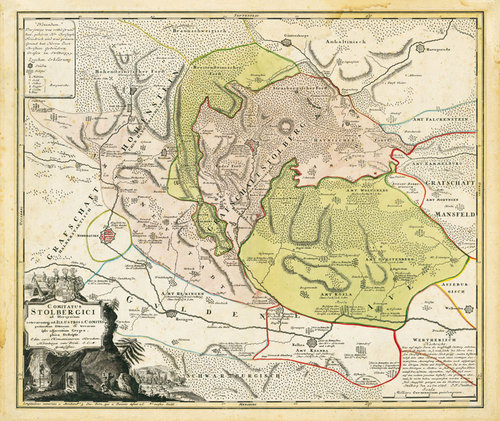 Grafschaft Stolberg mit Harz 1736 [Reprint]