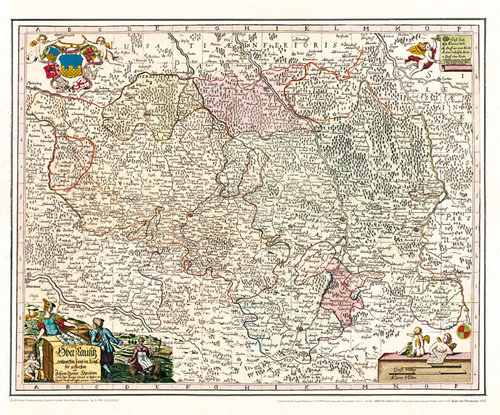 Historische Karte: Oberlausitz, 1727