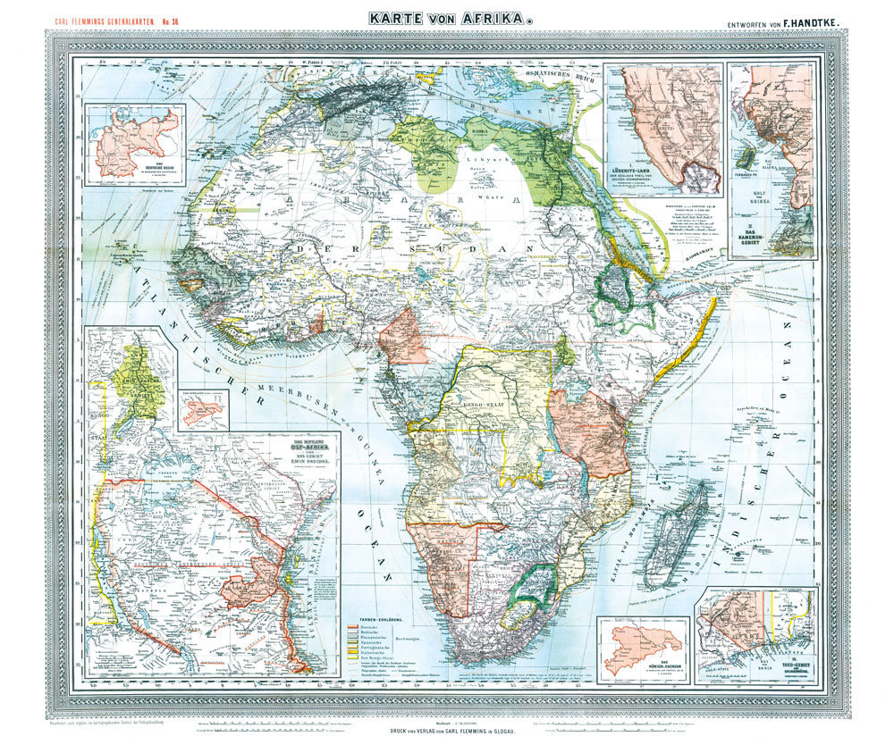 Afrika, 1890 (Reprint)