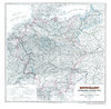 Hist. Karte: DEUTSCHLAND 1865 [Eisenbahnkarte mit Straßennetz