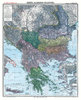 Historische Karte: Die BALKAN Halbinsel - um 1910 [gerollt]
