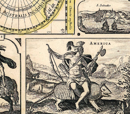 WELTKARTE 1652 – Visscher [Reprint]