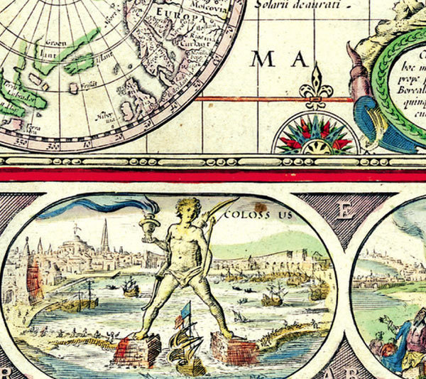WELTKARTE 1635 – Willem Janszoon Blaeu [Reprint]