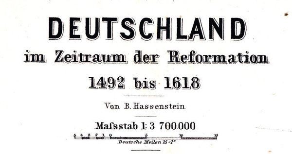 DEUTSCHLAND Reformation 1492-1618 [Reprint]
