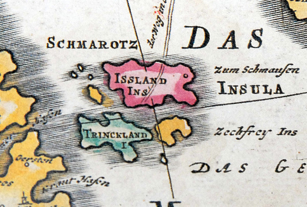 Die Karte: Das Schlarraffenland 1694 [Reprint]