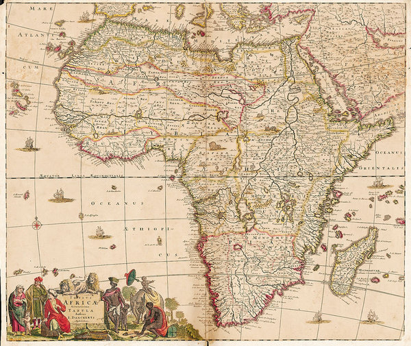 Historische Karte – Afrika 1698 [Reprint]