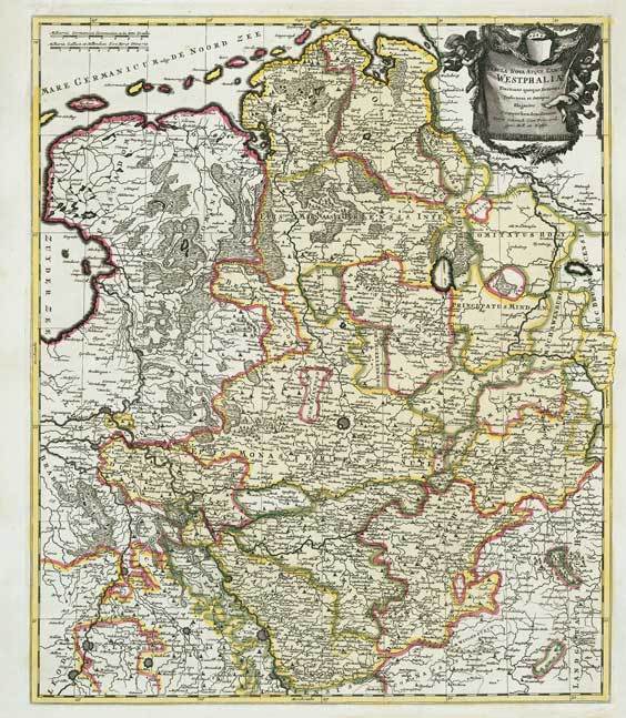 Historische Karte: Westfälischer Kreis 1710 (Plano)