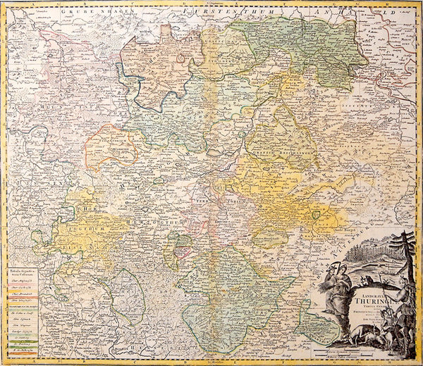 Land Thüringen 1729 / 1738 (Thüringen Tabula) [Reprint]
