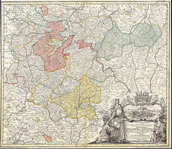 Fürstentümer Gotha, Coburg, Altenburg 1729 [Reprint]