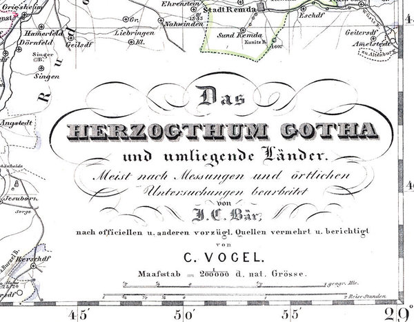 Herzogtum Gotha 1858 [Reprint]