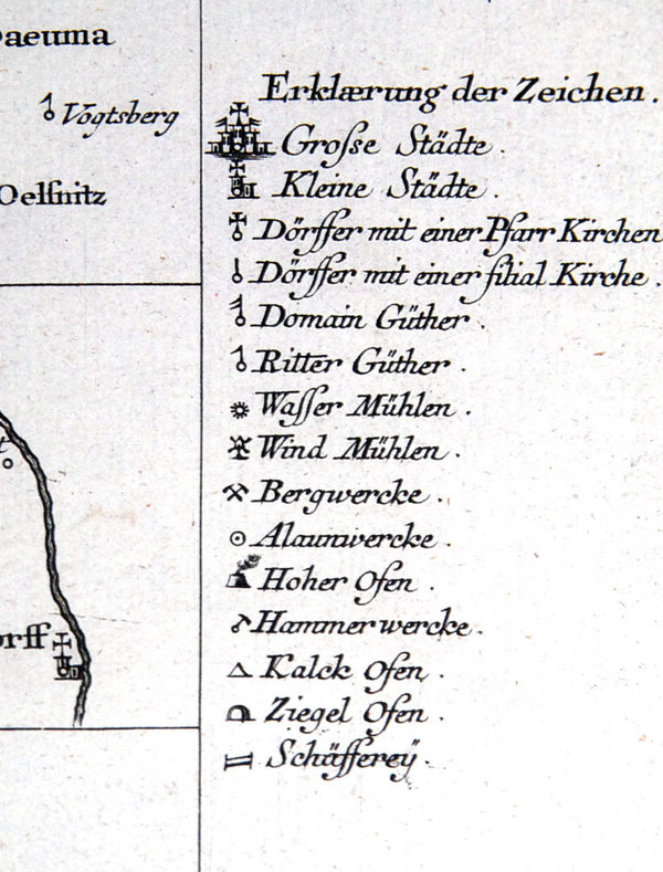 Reussisches Vogtland – Vogtlandkarte 1757 [Reprint]