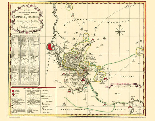 Amt Gommern mit der Grafschaft Barby, 1753 [Reprint]