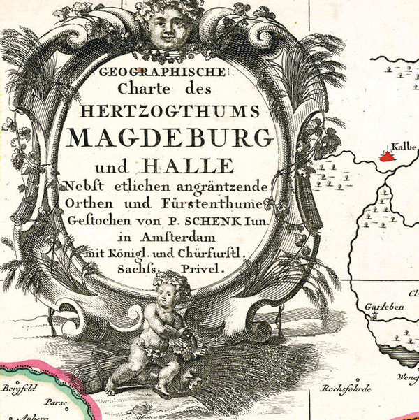 Herzogtum Magdeburg mit Halle und Fürstentum Anhalt, um 1750 [Reprint]