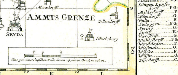 Amt BELZIG, 1758 [Reprint]