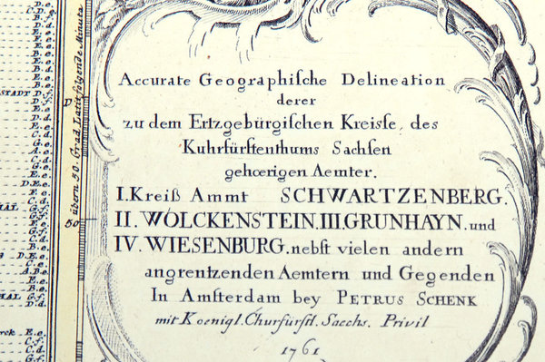 Erzgebirge Erzgebirgischer Kreis 1761 [Reprint]
