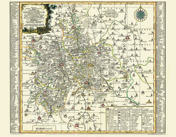 Ämter Augustusburg, Chemnitz, Sachsenburg mit Frankenberg und Stollberg 1758 [Reprint]