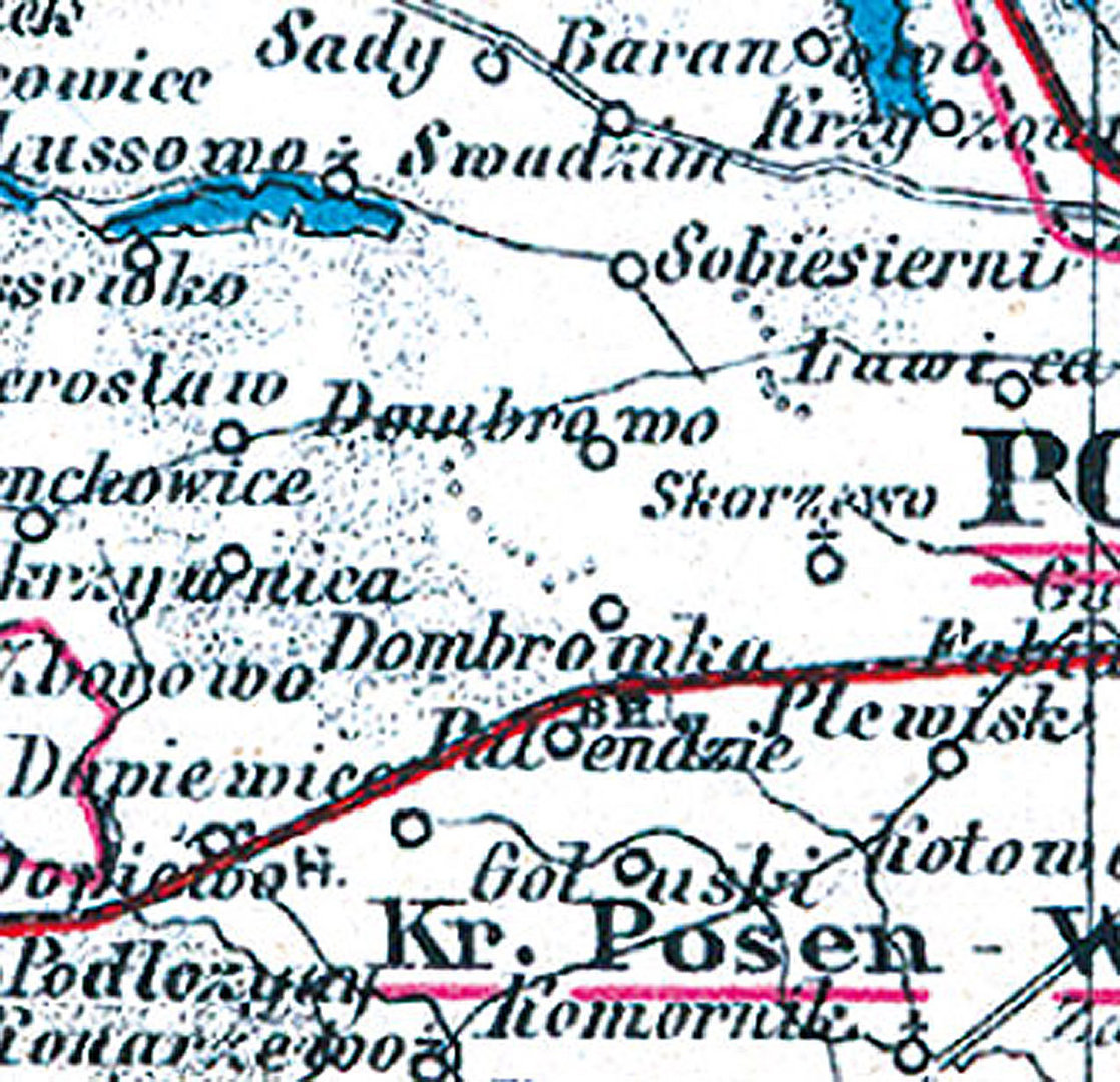 Provinz Posen 1905 Reprint Historische Karte 