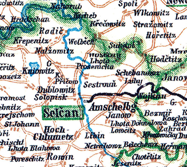 General-Karte von BÖHMEN 1880 [Reprint]