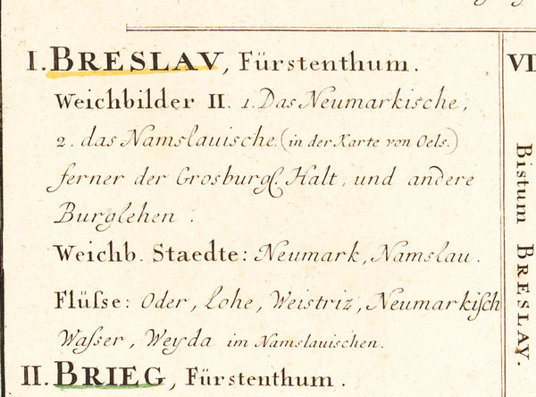 Nieder-Schlesien 1725/1745 [Reprint]