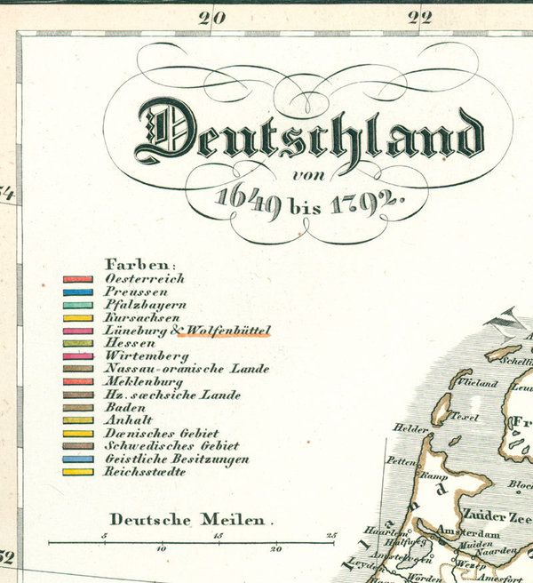 DEUTSCHLAND von 1649-1792 (Reprint)