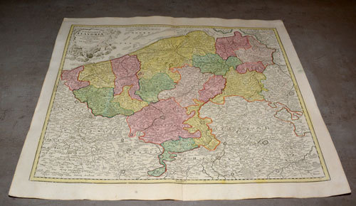 ORIGINALKARTE – Flandern 1720 – Homann