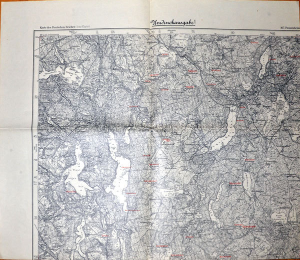 ORIGINAL-KARTE: Passenheim, Neu Bartelsdorf und Umgebung