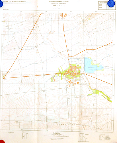 Friemar 1980 ff – Topographische Karte 1:10 000 – Vertrauliche Dienstsache