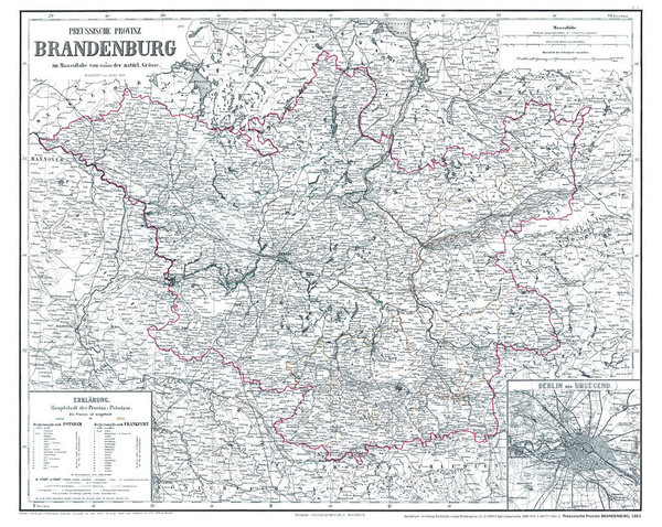 Provinz Brandenburg 1863 (plano)