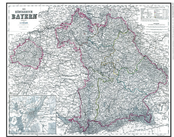Das Königreich Bayern 1864  (pano)