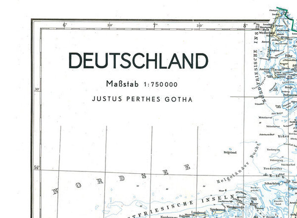 Karte von DEUTSCHLAND 1949 [Besatzungszonenkarte]