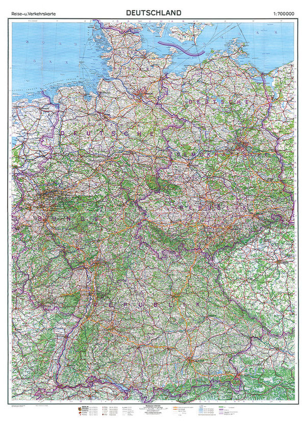 Karte von DEUTSCHLAND 1961