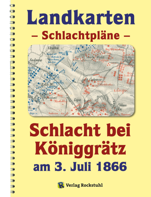 LANDKARTEN – Schlachtpläne – Schlacht bei Königgrätz am 3. Juli 1866