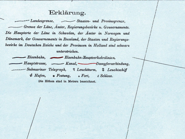 Historische Karte: SCHWEDEN, NORWEGEN, FINNLAND und DÄNEMARK - um 1910 [gerollt]