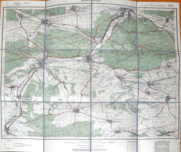 ORIGINAL-KARTE – Kranichfeld ca. 1947–1950 – Sowjetarmee LEINEN Nr. 2997