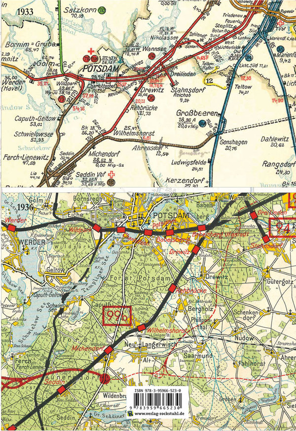 Übersichtskarten der Rbd Berlin 1933 und 1938 (mit Wanderkarte)