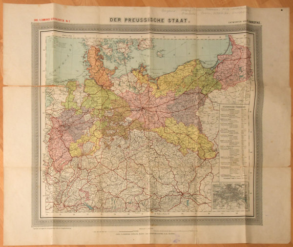 Original Generalkarten "Preußischer Staat" um 1905