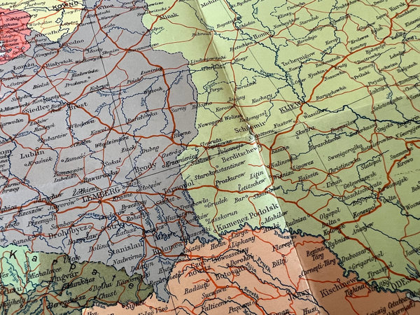 ORIGINAL Karte: EUROPA – APRIL 1939