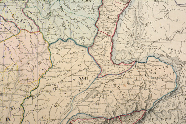 ORIGINAL Karte: FRANKREICH 1863 - gerollt