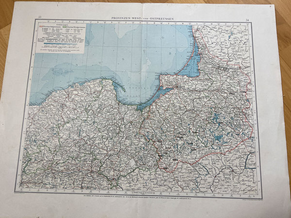 ORIGINAL Provinzen West- und Ostpreussen 1897